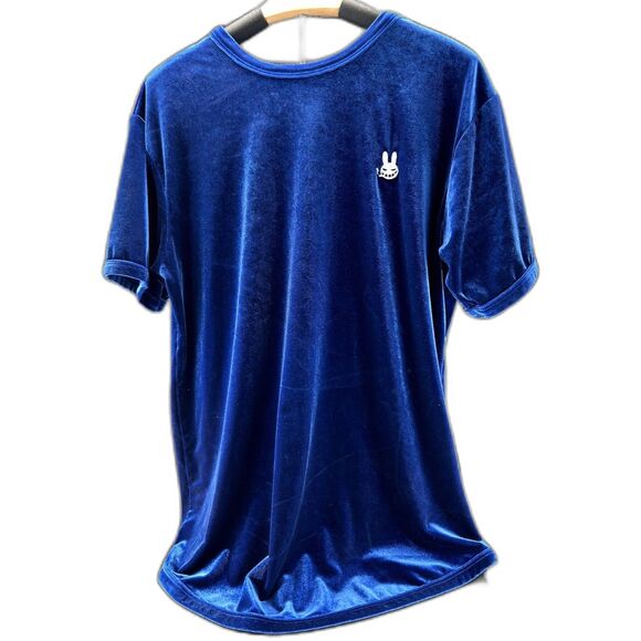 Dr Zodiak's MoonRock Blue Velvet Men's Sz L Preowned Gently Worn - Picture 1 of 7